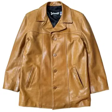 분위기 발군 Schott 미국제 카 코트 가죽 자켓 M 사이즈