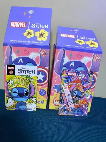 [내부 가방 미개봉] 마블 스티치 로키 & 로켓 피규어 2종 세트