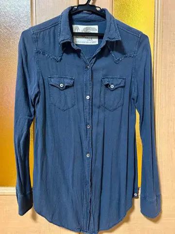 Vintage of Goa 네이비 긴팔 셔츠