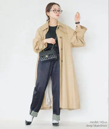 안리안 새틴 데님 팬츠