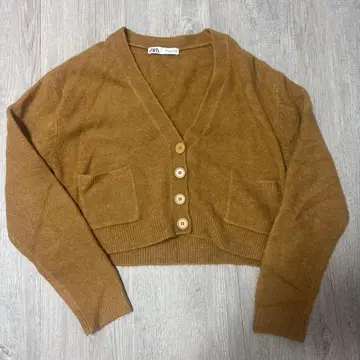 ZARA 크롭 니트 가디건 L 사이즈