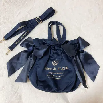 새상품 Maisonde FLEUR 복조리형 백 숄더백 네이비
