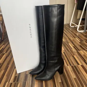 [ 컨디션 최상 ] PIPPICHIC 피피식 롱 부츠 블랙 36