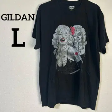 GILDAN 마릴린 몬로 T셔츠 블랙 L 사이즈