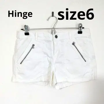 Hinge 사이즈 6 화이트 화이트 숏팬츠