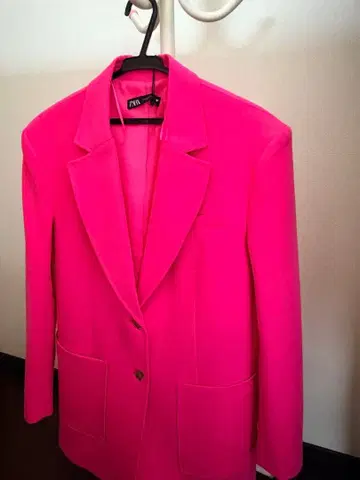 ZARA 핑크 테일러드 자켓 XS