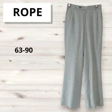 로페 슬랙스 플레어 팬츠 오피스 스트레이트 헤링본 63-90