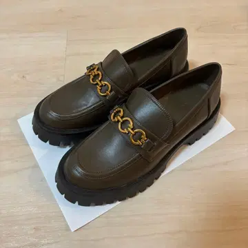 RANDA 볼륨 밑창 로퍼 신발 L 사이즈 카키