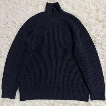 [ 새상품급 ] 바토너 시그니처 터틀넥 스웨터 니트 네이비 S
