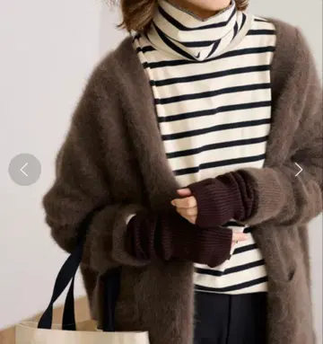 [ 시착만 한 상품 ] FRAMeWORK 코튼 플라이스 터틀넥 보더