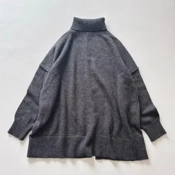 아나디스 d'un a dix 부드러운 터틀넥 니트 그레이