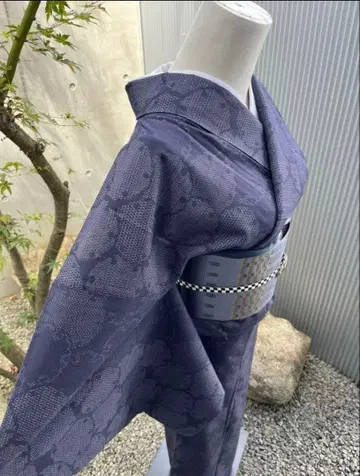 명주 기모노 유키쓰무기 하타오리무스메 증권