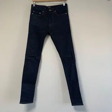 [ MAIN ATTRACTION ] 다크 네이비 스키니 데님 하이웨스트