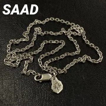 SAAD 사드 세모 타타키 목걸이 체인 실버 925