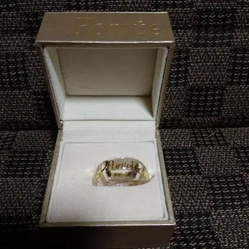 Ponte 시스루 조각 크리스탈 반지