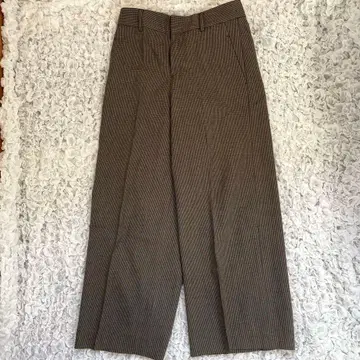 23구 체크 무늬 와이드 팬츠 사이즈 38