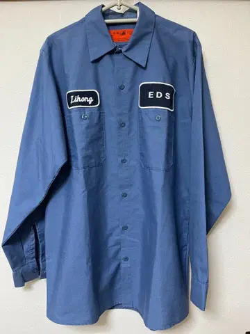 RED KAP 워크 셔츠 M 블루 made in USA