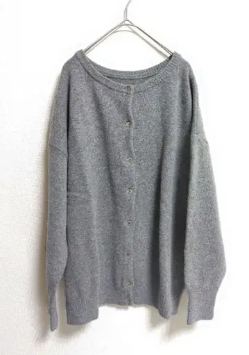 저널 스탠다드 리룸 라무 나일론 천축 편직 가디건 그레이