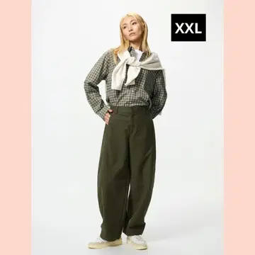 유니클로 저지 배럴 레그 팬츠 XXL