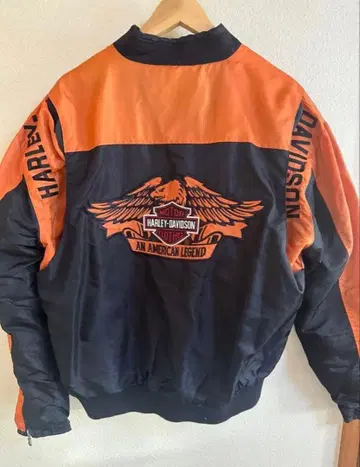 Harley-Davidson 나일론 자켓 오렌지/블랙