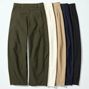 UNIQLO 저지 배럴 레그 팬츠