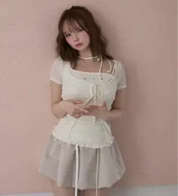 [정품] ANDMARY Claire set tops ivory