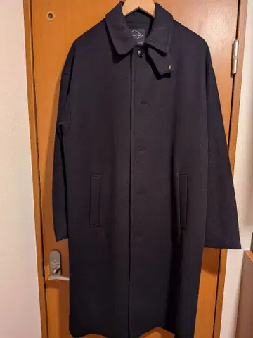 RAGEBLUE 울리테크 드레이프 스텐카라 코트 블랙