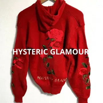 [분위기 발군] 90's HYSTERIC GLAMOUR 자수 니트 후드티