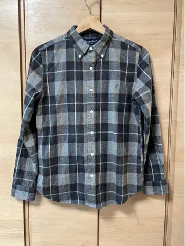 Gymphlex 체크 셔츠 일본제 코튼 가을/겨울용 14 사이즈