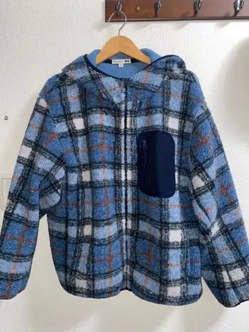 JW ANDERSON 유니클로 체크 무늬 플리스 자켓 L