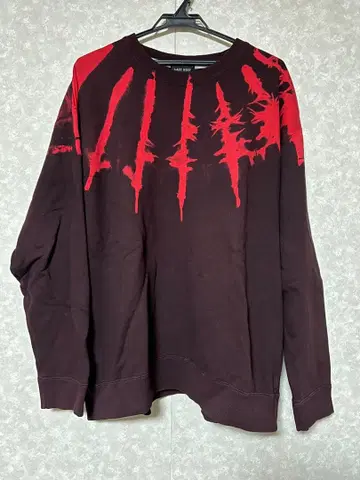 LAST NEST CROSS TIE-DYE SWEAT RED