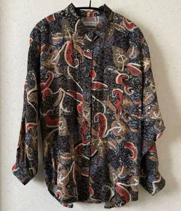 야코 리카르도 올 패턴 코튼 셔츠 블라우스