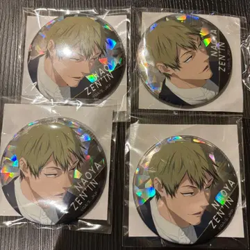 극장판 주술회전 캔뱃지 젠인 나오야 홀로그램 4개 세트