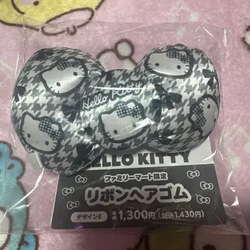 헬로키티 리본 머리끈
