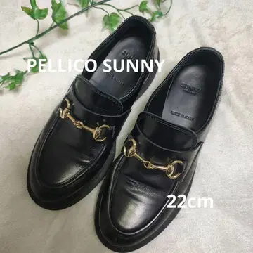 [인기] PELLICO SUNNY 비트 로퍼 가죽 사이즈 35 블랙