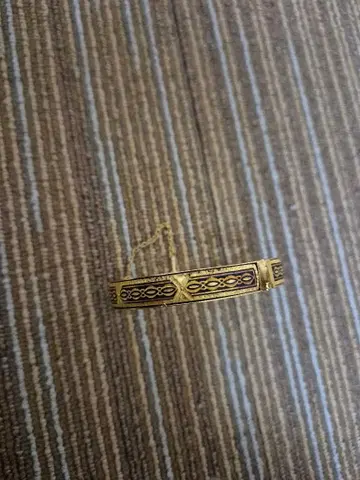 골드 컬러 뱅글 금공 상감