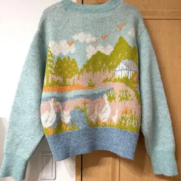 ZARA 니트 S 사이즈 농장 디자인