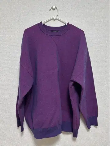 JEANASIS 보라색 래글런 슬리브 트레이닝복 free 사이즈