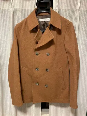 TAKEO KIKUCHI TOKYO 울 P 코트 카멜 M 사이즈 상당