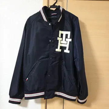 TOMMY HILFIGER 네이비 바시티 자켓 XXL