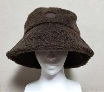 브라운 플리스 버킷햇