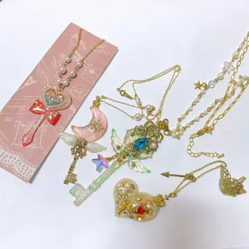 릴라에밀리 하렐루야 발레리나 외 몽환룩 핸드메이드 목걸이 4세트