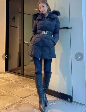 GYDA 퍼 롱 다운 자켓