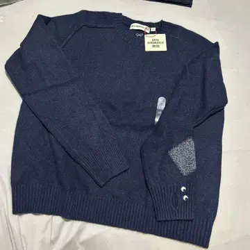 유니클로 아냐 캐시미어 크루넥 네이비 XL 새상품