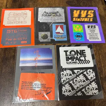 SixTONES 투어 스티커 5종