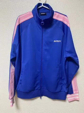 NERDY 저지 파랑 핑크 스트라이프