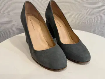 FABIO RUSCONI 그레이 스웨이드 하이힐