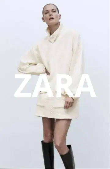 ZARA 퀼팅 미니 원피스