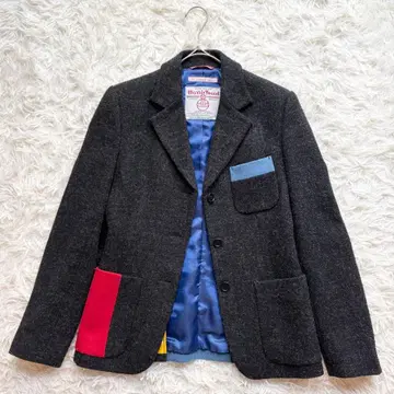 새상품급 폴스미스 x 해리스 트위드 테일러드 자켓