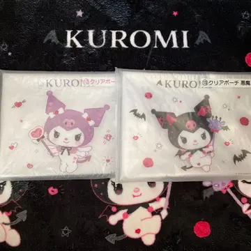 산리오 쿠로미 천사 악마 클리어 파우치 세트